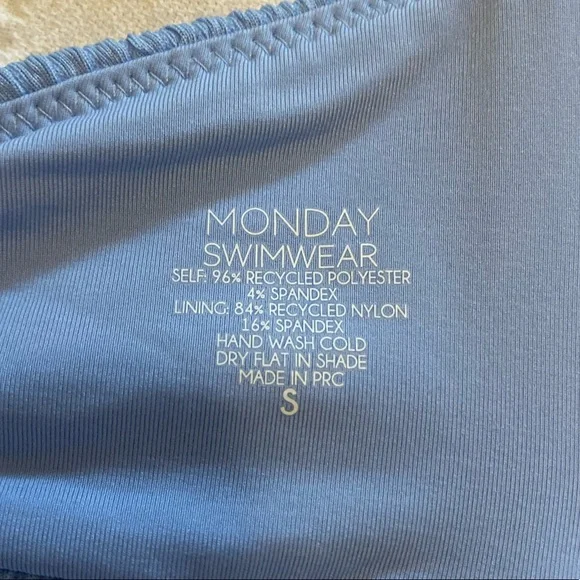 - Monday Swimwear ‘Sky Blue’ Bandeau Bikini Top - Picture 3 of 7